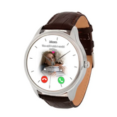 Benutzerdefinierte personalisierte Memorial Mom Watch Lederband – Foto hochladen – Memorial-Geschenkidee für Mama/Papa – Der Anruf, den ich gerne machen könnte